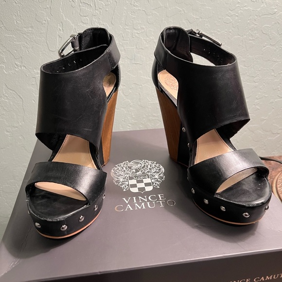 Vince Camuto Matta Studded Platform Wedge - Picture 2 of 6